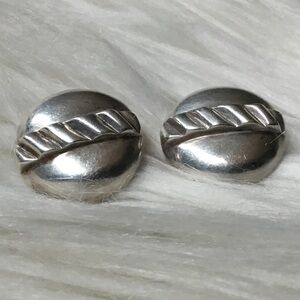 Whitney Kelly Vintage 925 Button Post Earrings